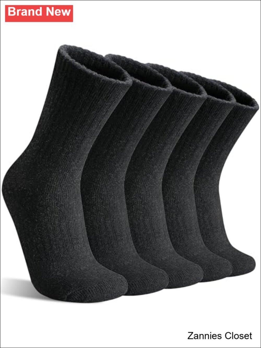 ✨ Merino Wool Hiking Socks 5 Pairs Women Warm Thermal Crew Boot Socks